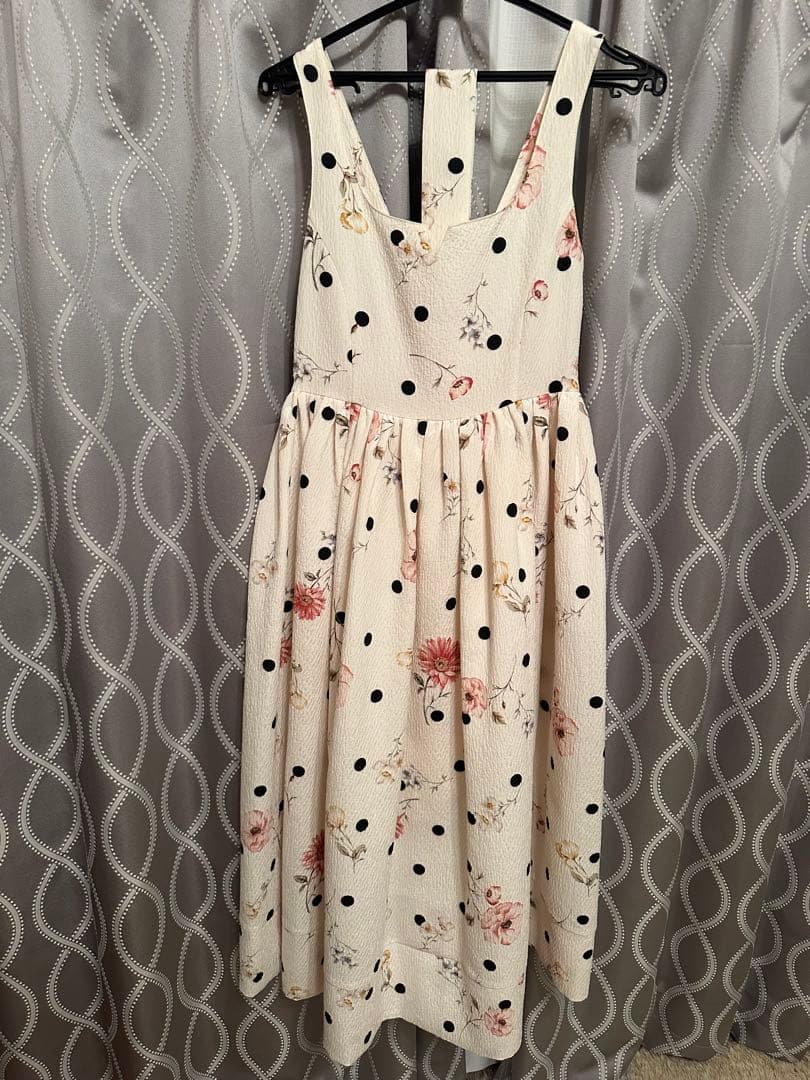 ワンピース ecmile Original dot flower one-piece