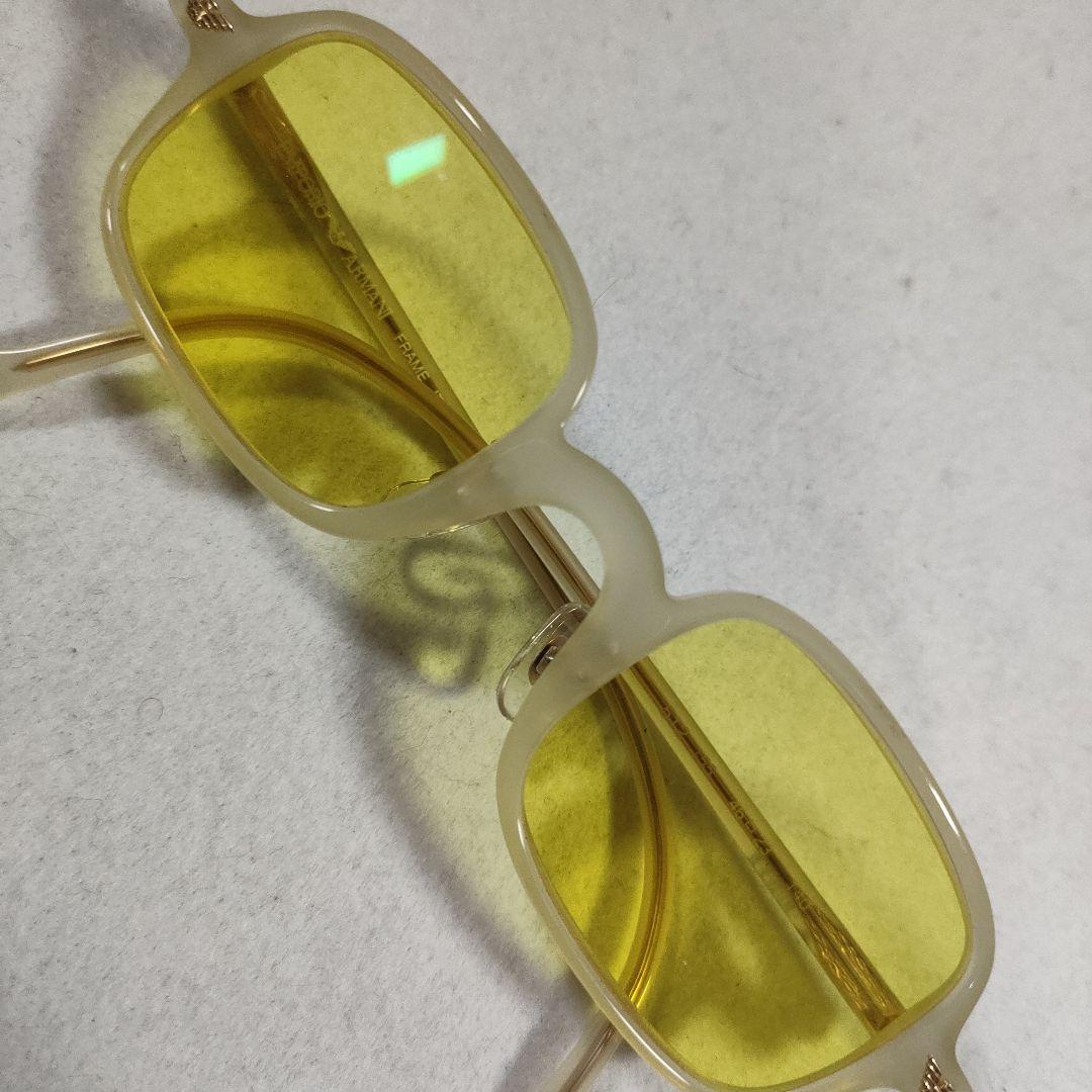 75 超美品　エンポリオアルマーニ　サングラス　イエロー　度無　512 155