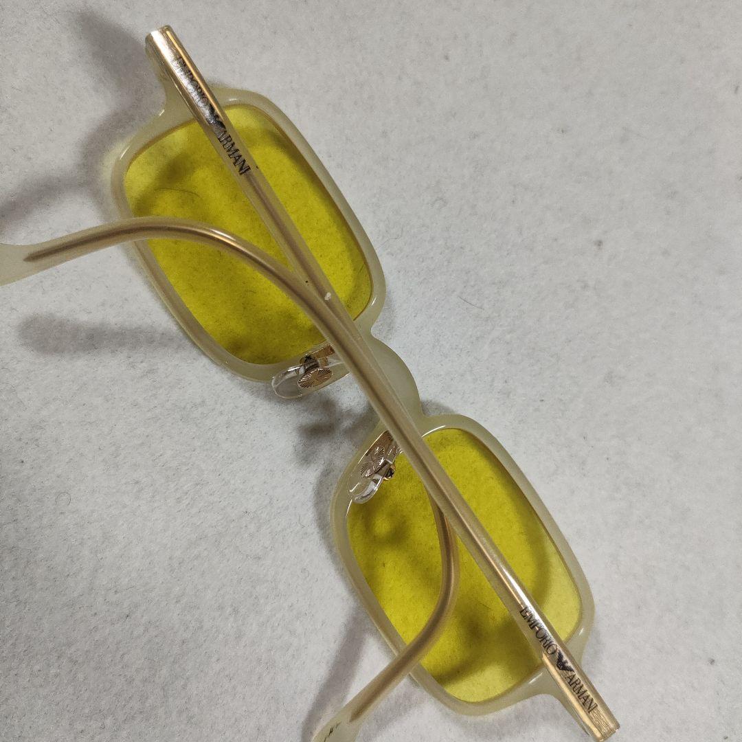 75 超美品　エンポリオアルマーニ　サングラス　イエロー　度無　512 155