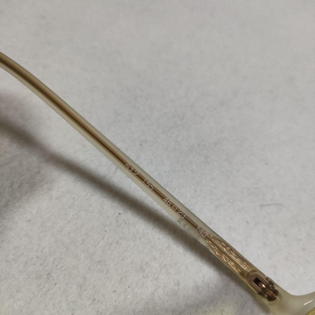 75 超美品　エンポリオアルマーニ　サングラス　イエロー　度無　512 155