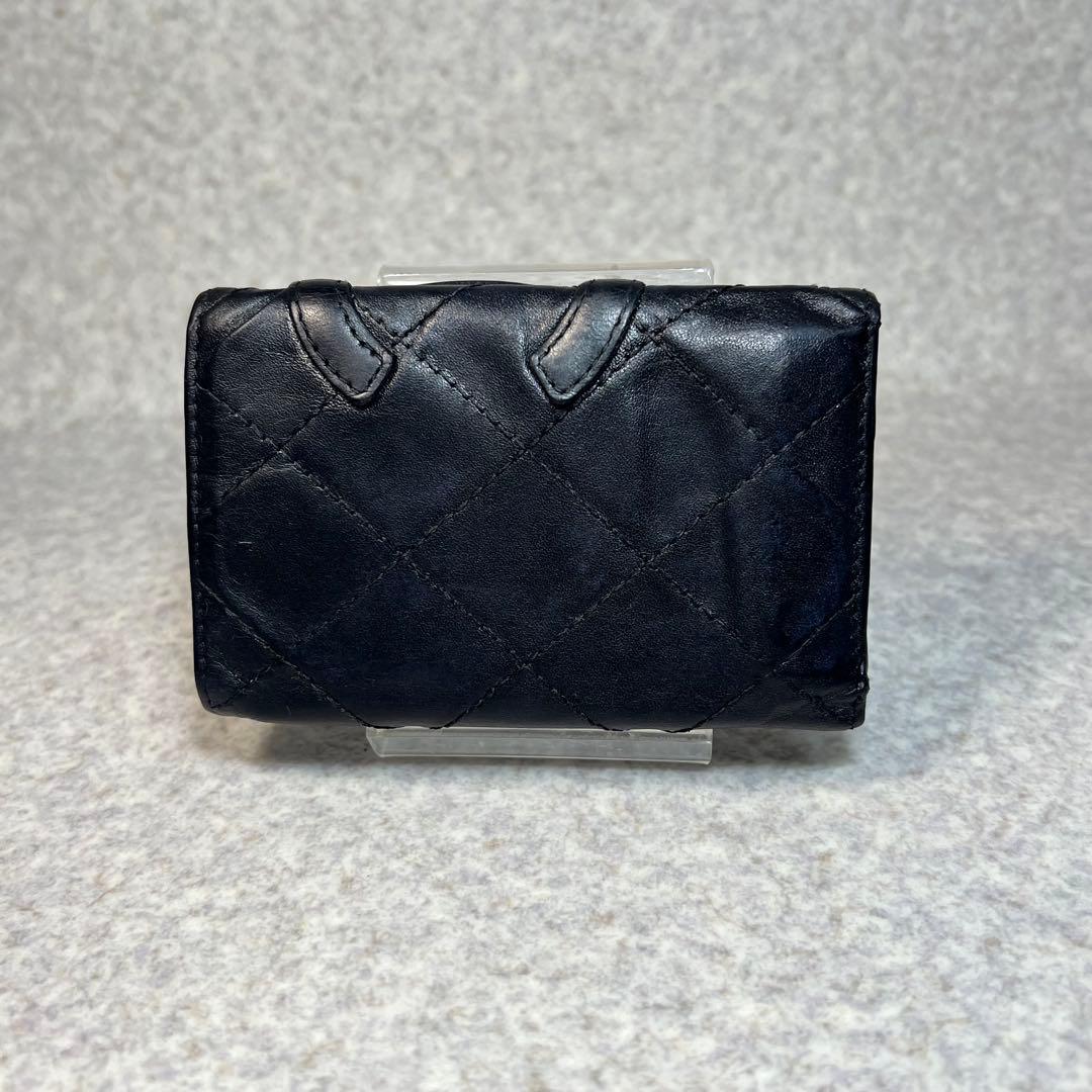 CHANEL ブラック カンボンライン4連キーケース