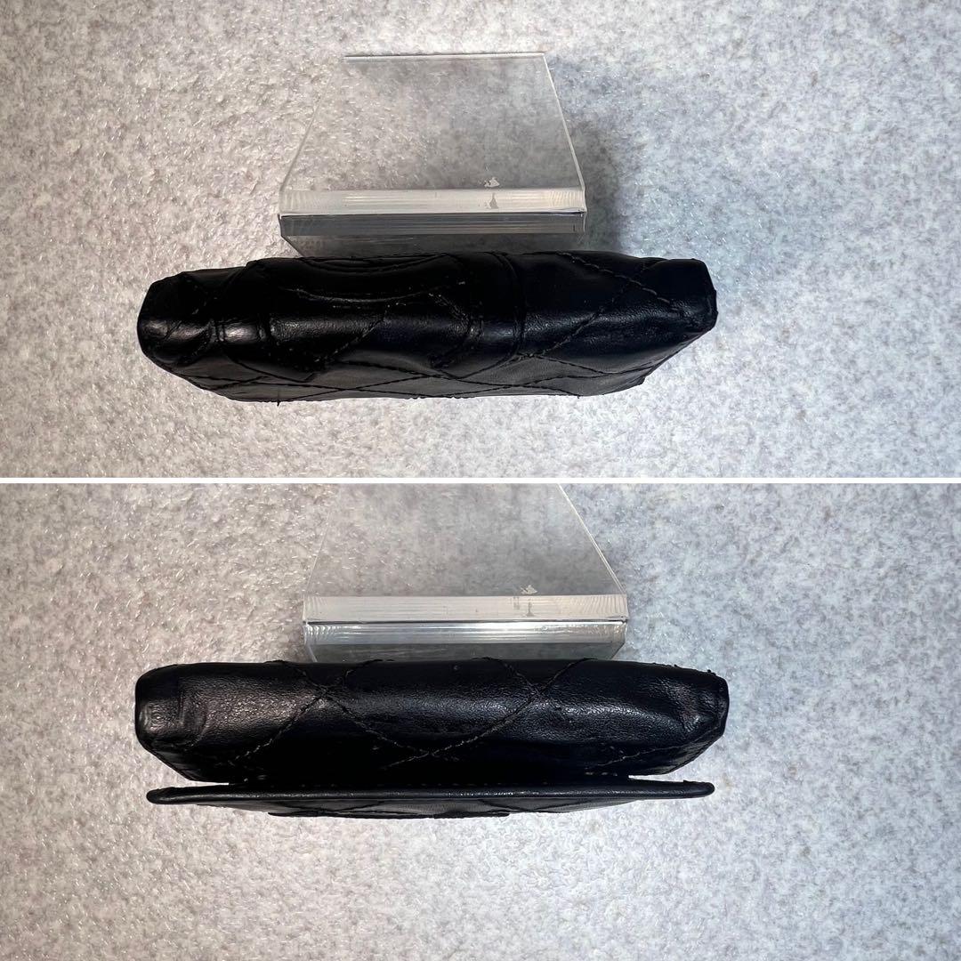 CHANEL ブラック カンボンライン4連キーケース