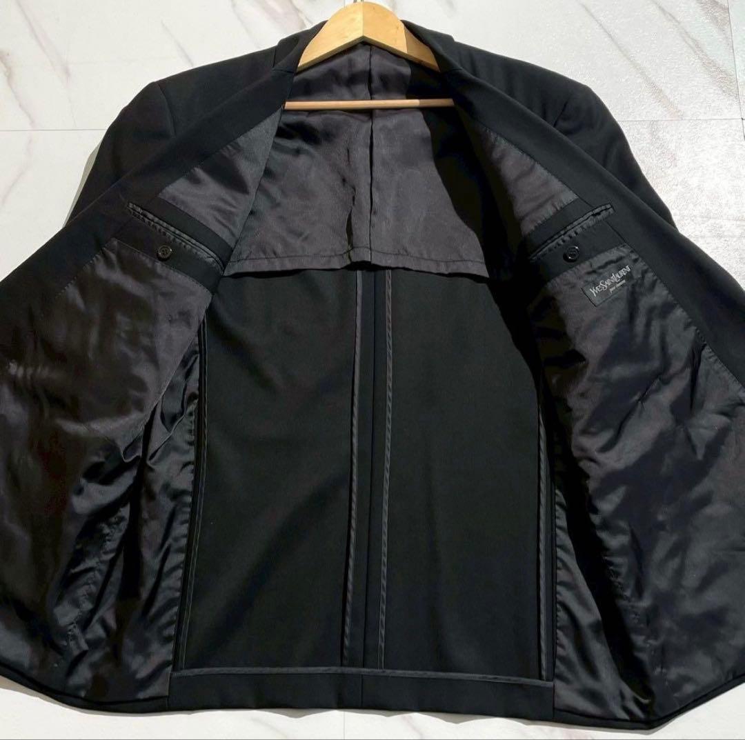 イヴサンローラン セットアップスーツ ダブル Lサイズ ブラック 90s