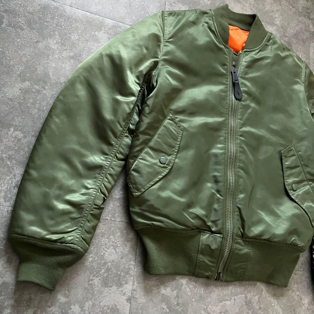 ALPHA MA-1 flight bomber jacket green 短丈