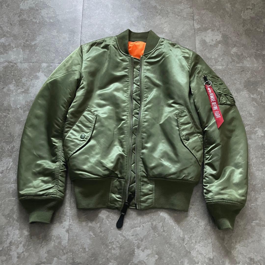 ALPHA MA-1 flight bomber jacket green 短丈