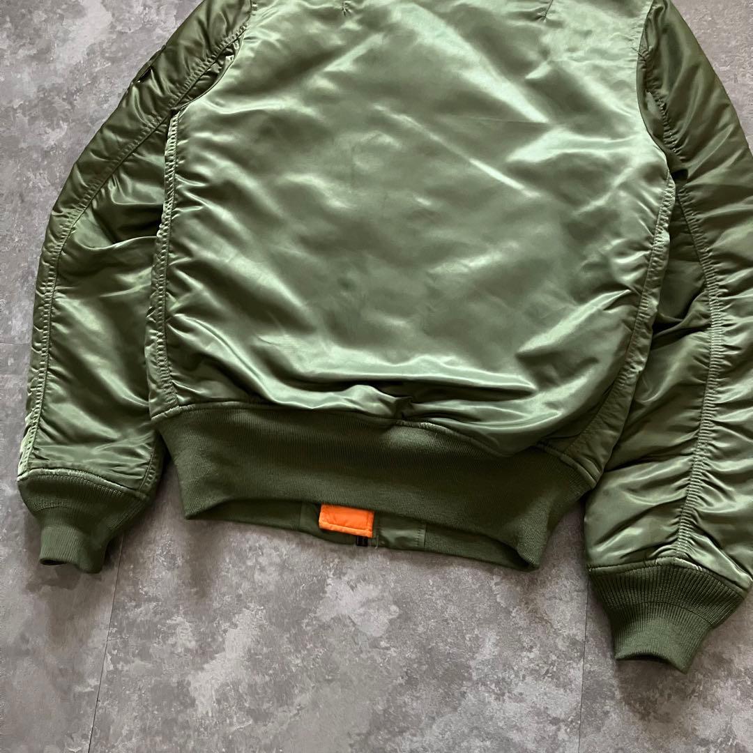 ALPHA MA-1 flight bomber jacket green 短丈