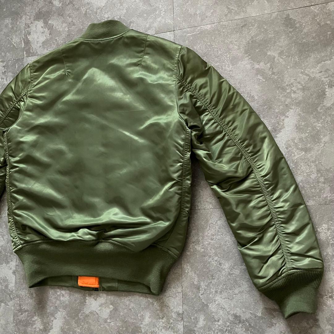 ALPHA MA-1 flight bomber jacket green 短丈