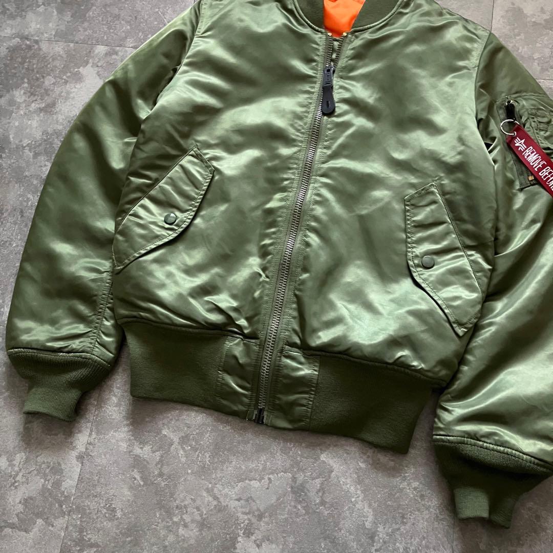 ALPHA MA-1 flight bomber jacket green 短丈