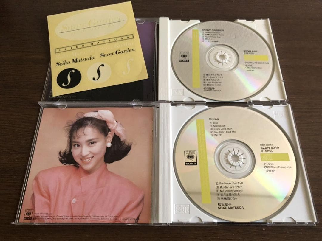 松田聖子 旧規格4タイトルセット 消費税表記なし 帯付属 CSR刻印あり 箱帯