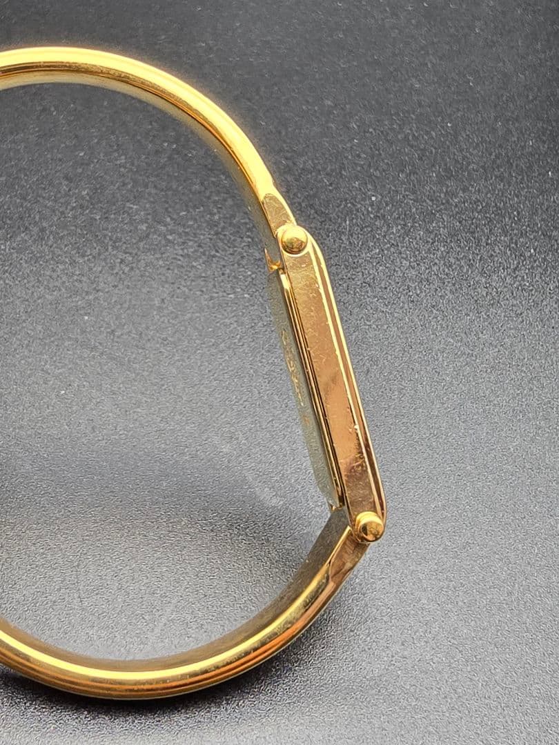 稼働 電池交換済 1500L グッチ GUCCI ゴールド eta280 腕時計