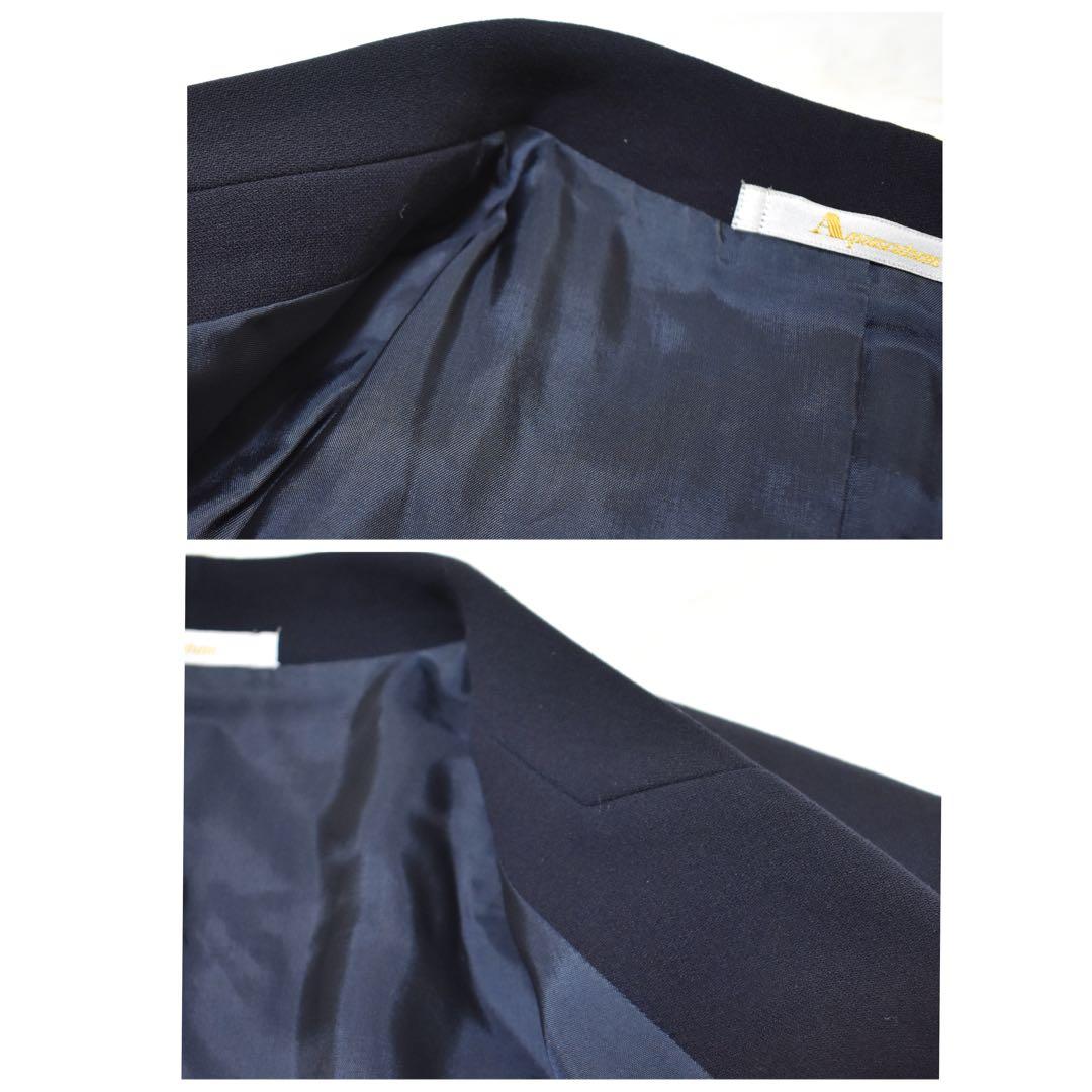極美品✨アクアスキュータム ダブルテーラードジャケット ウール　着用1回　黒