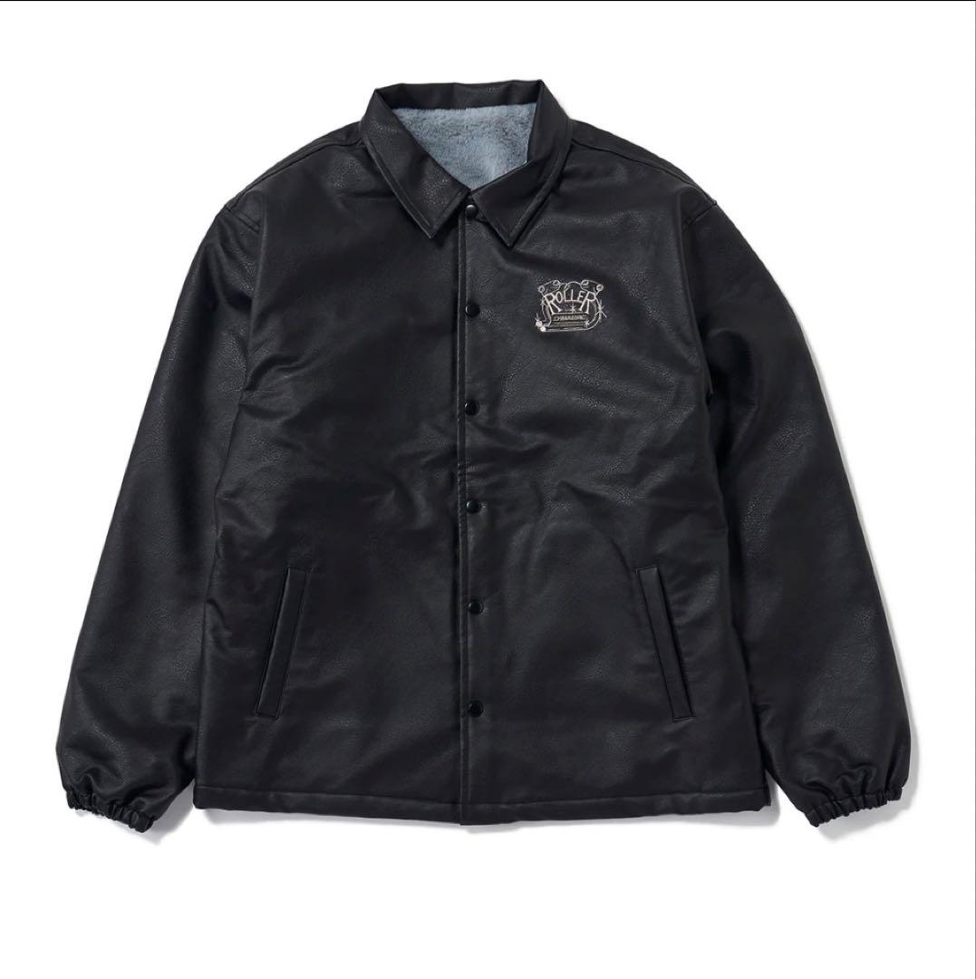 ジャケット・アウター ROLLER FAKE LEATHER COACH JACKET
