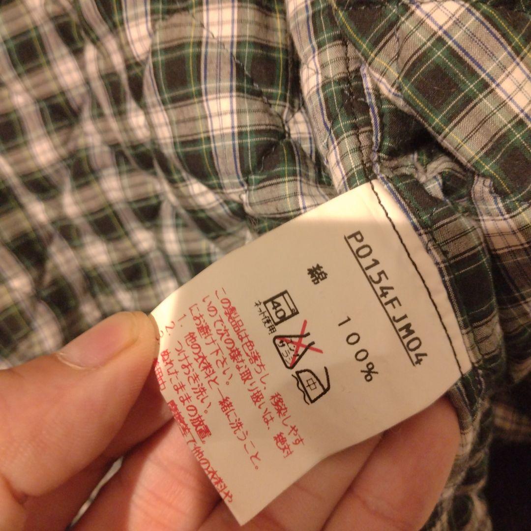 PINK HOUSE ブルゾン　中綿　デニム地　パッチワーク　ワッペン