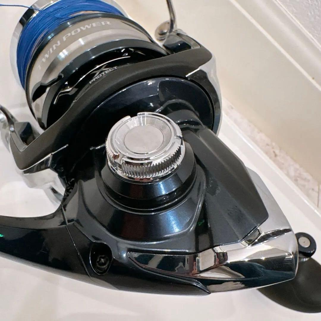 シマノ　21 ツインパワー　SW 14000PG + バリバス　6号ライン