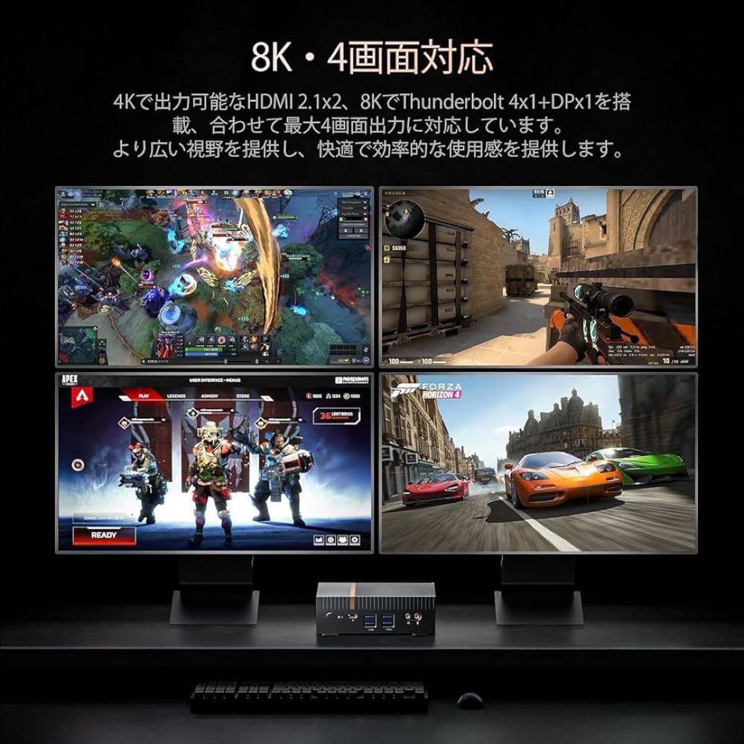 ミニPC 第13世代インテル Core i9-13900H 最大5.40GHz