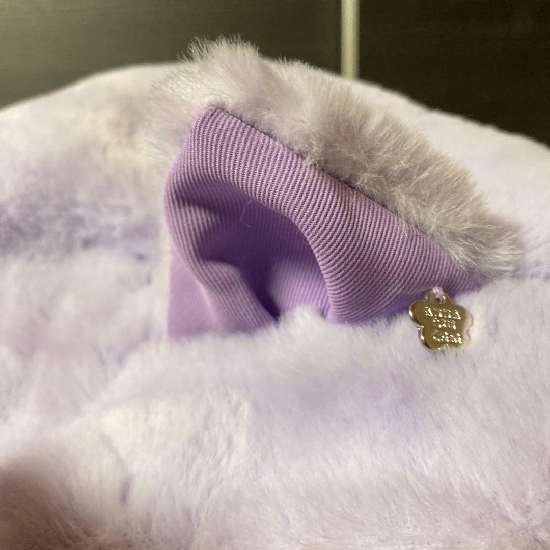 新品 ANNA SUI mini ネコエコファーリバーシブルアウター Lサイズ