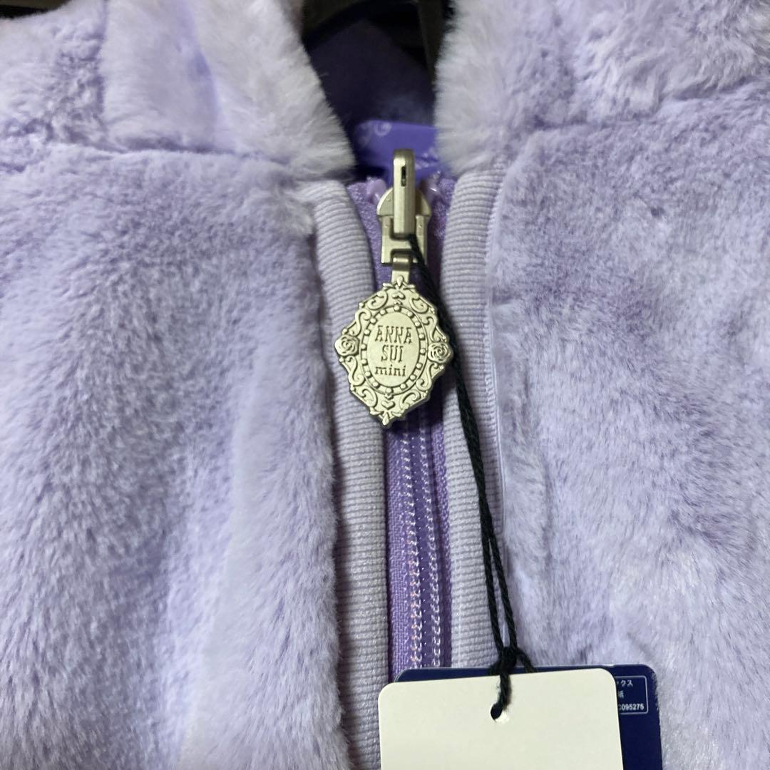 新品 ANNA SUI mini ネコエコファーリバーシブルアウター Lサイズ