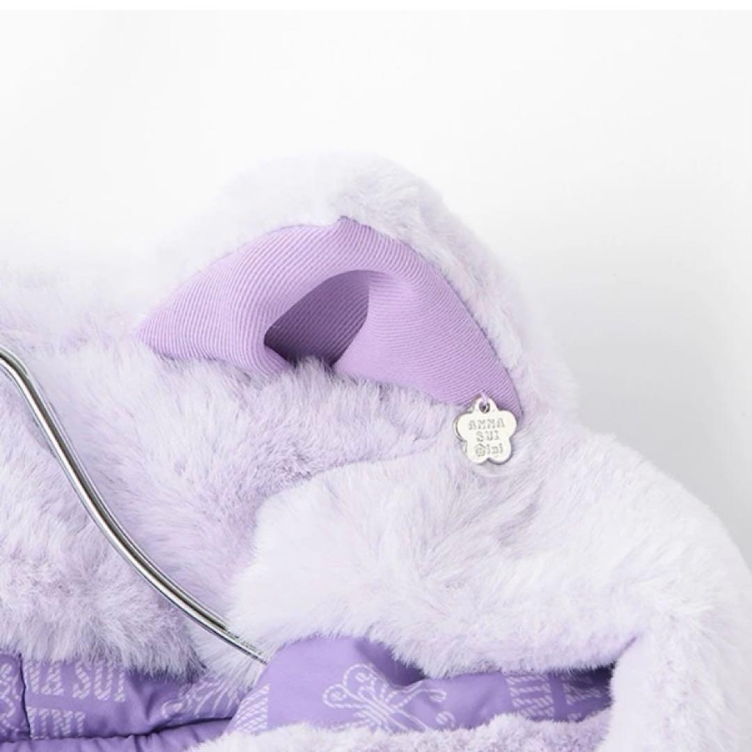 新品 ANNA SUI mini ネコエコファーリバーシブルアウター Lサイズ