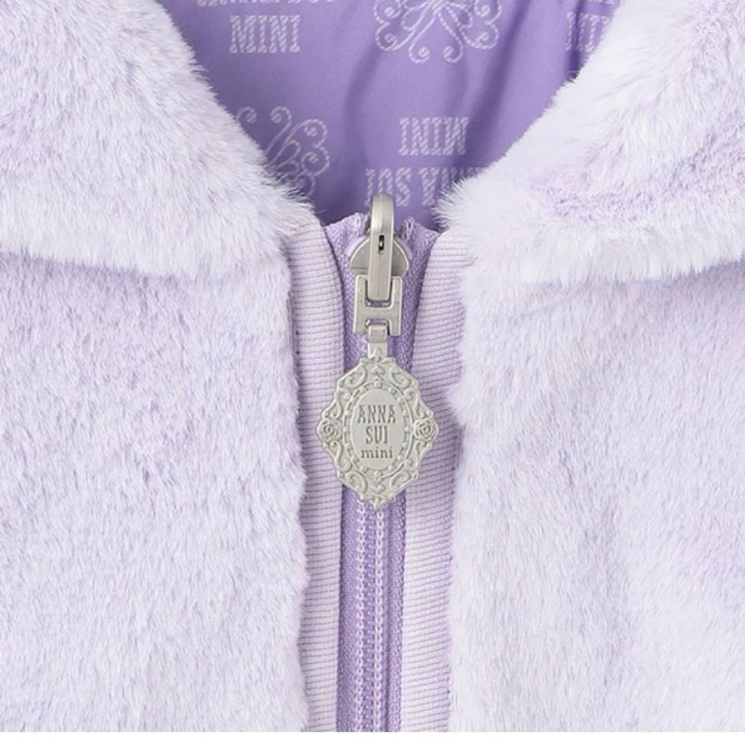 新品 ANNA SUI mini ネコエコファーリバーシブルアウター Lサイズ