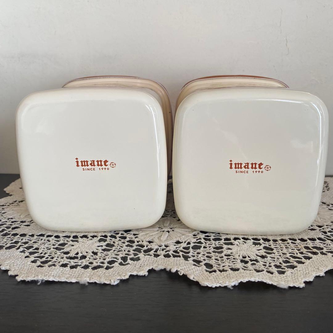 ❤︎イマンimane❤︎ ダイアナローズホーロー木蓋角型キャニスター