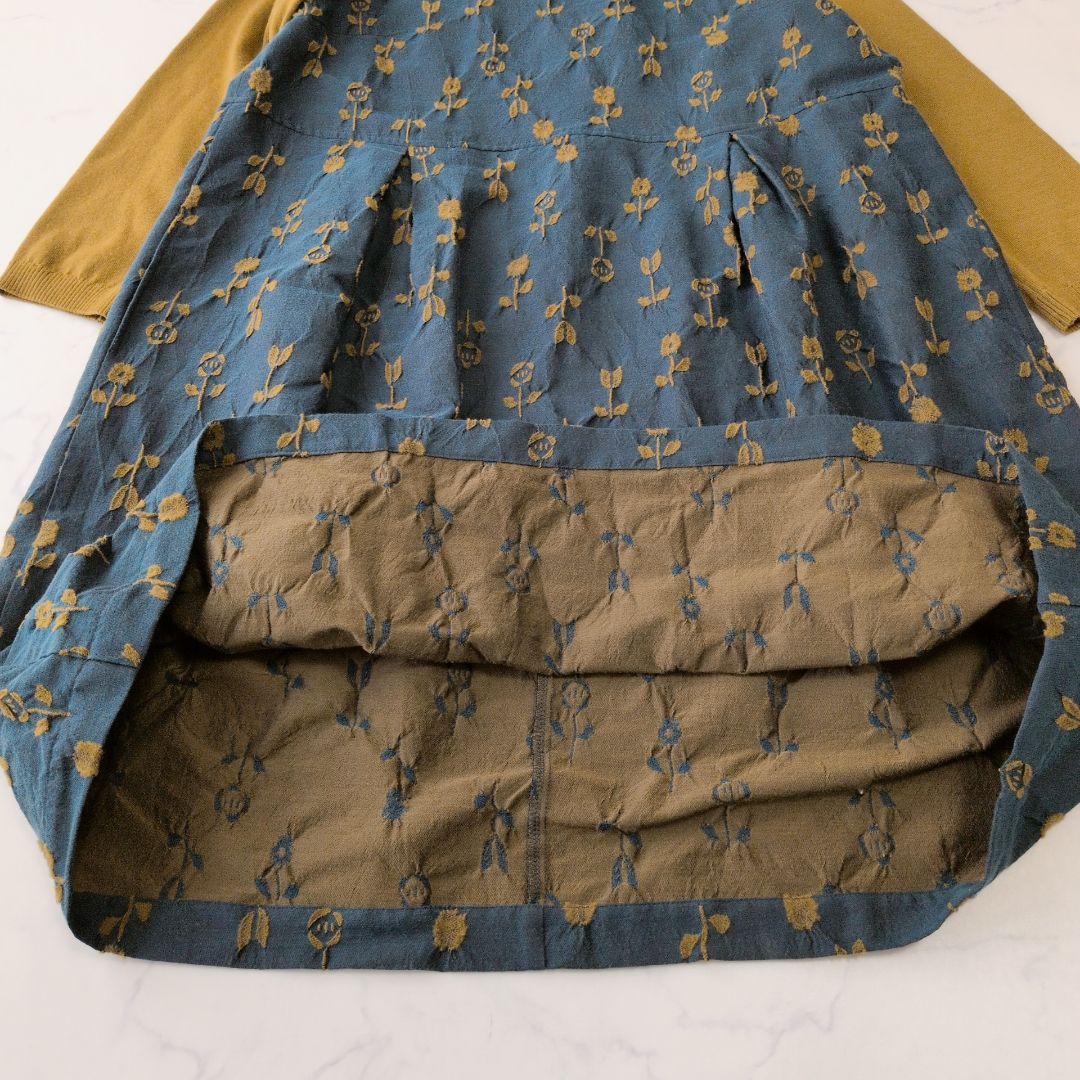 M.&KYOKO エムアンドキョウコ 佐藤繊維 ワンピース 花柄 ニット 2