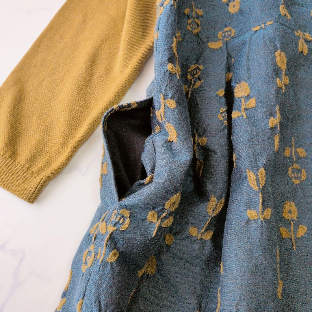 M.&KYOKO エムアンドキョウコ 佐藤繊維 ワンピース 花柄 ニット 2