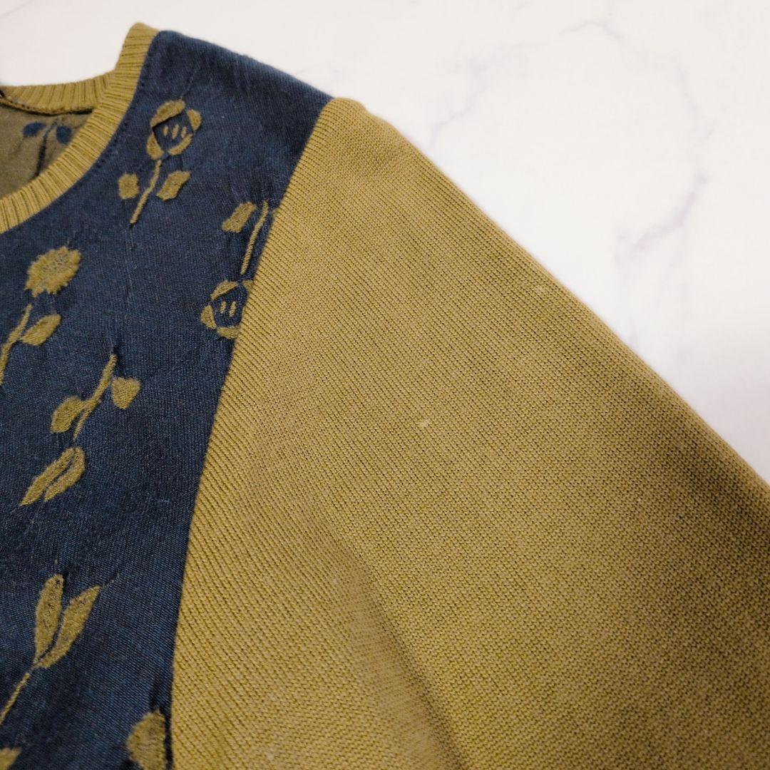 M.&KYOKO エムアンドキョウコ 佐藤繊維 ワンピース 花柄 ニット 2