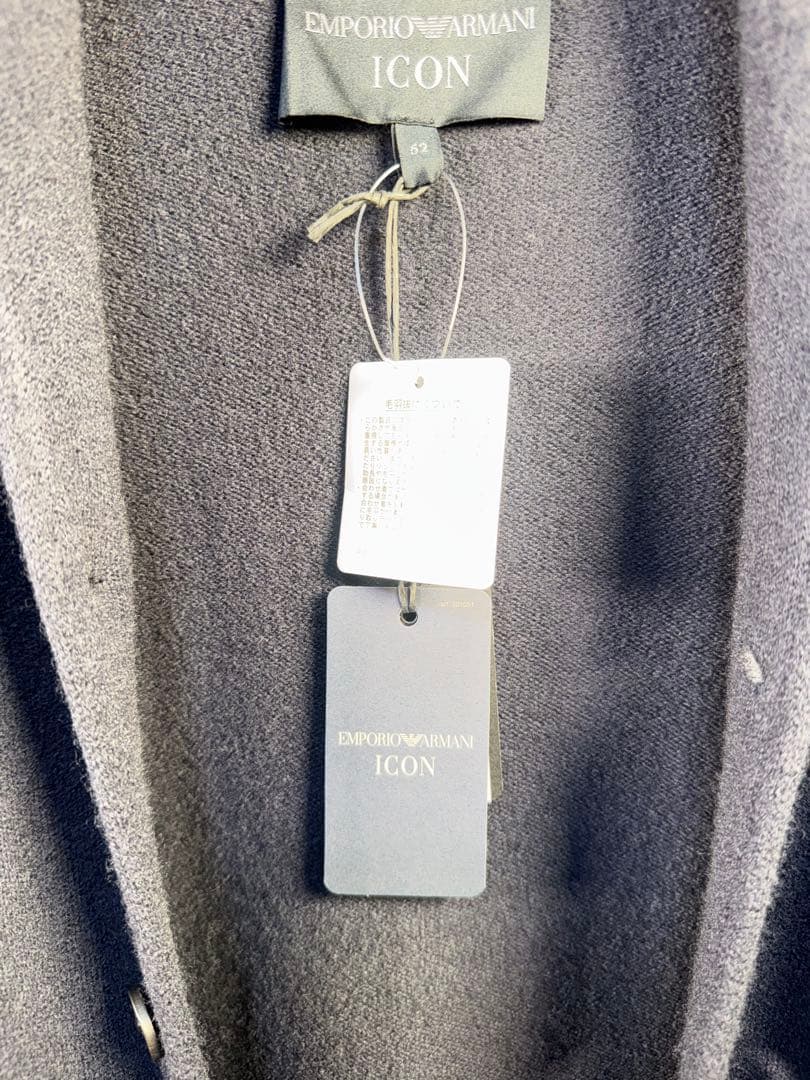 【エンポリオアルマーニ】新品タグ付き定価106,700円コートジャケット 52
