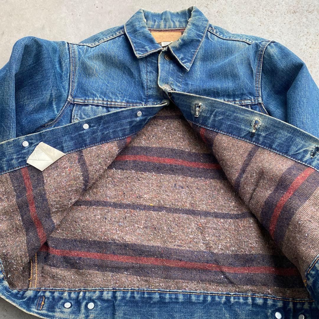 60s~70s Levi's70505 bigE ブランケット ケアタグ 40