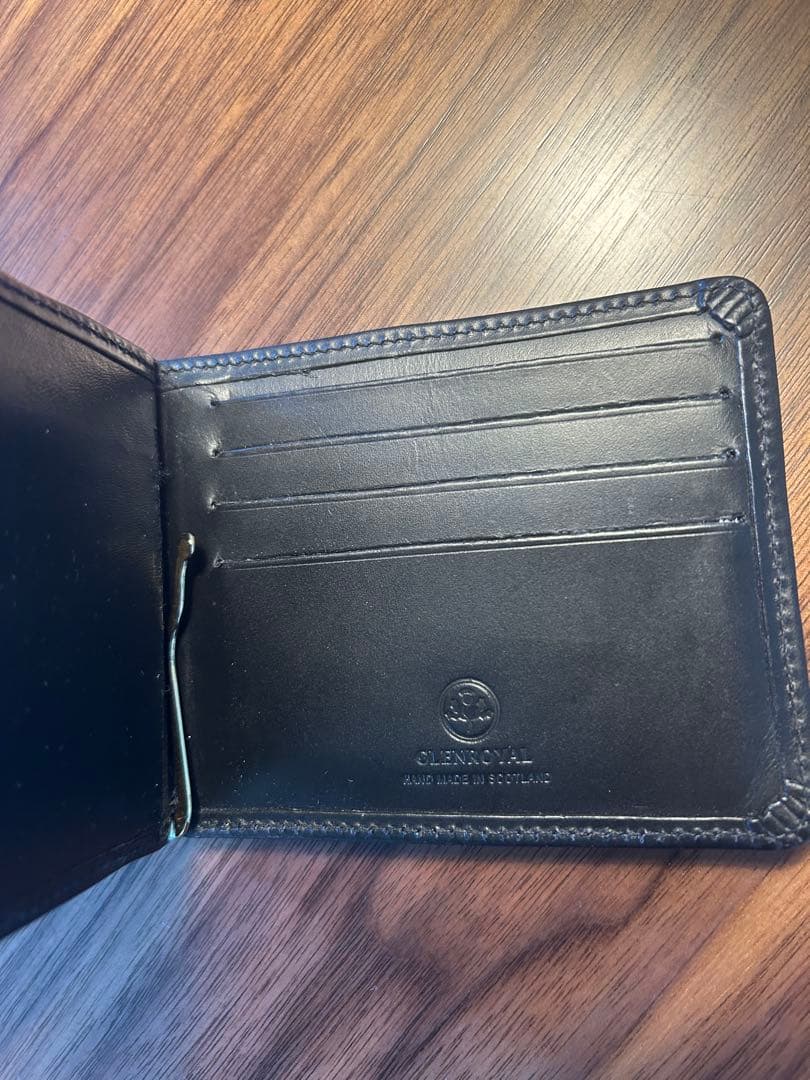 【極美品】GLEN グレンロイヤル マネークリップ レザー 小銭入れ付