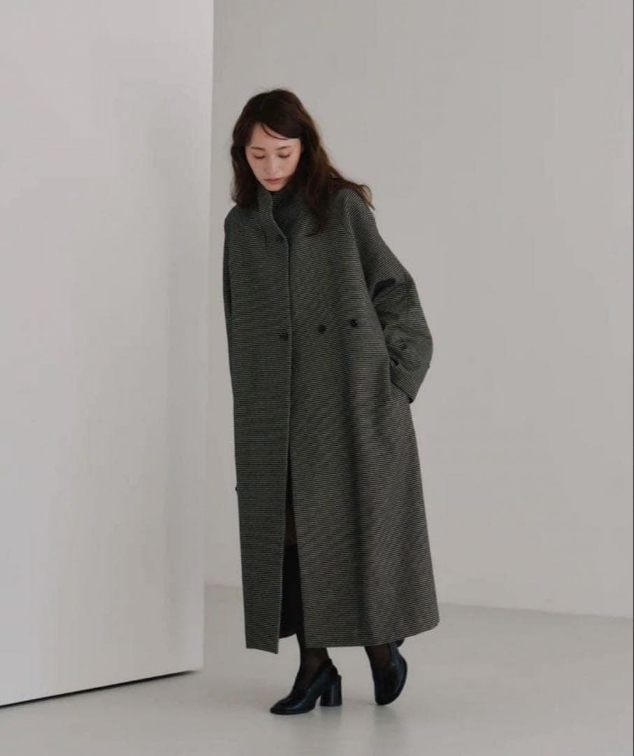 hella tweed long coat ロングコート 25aw