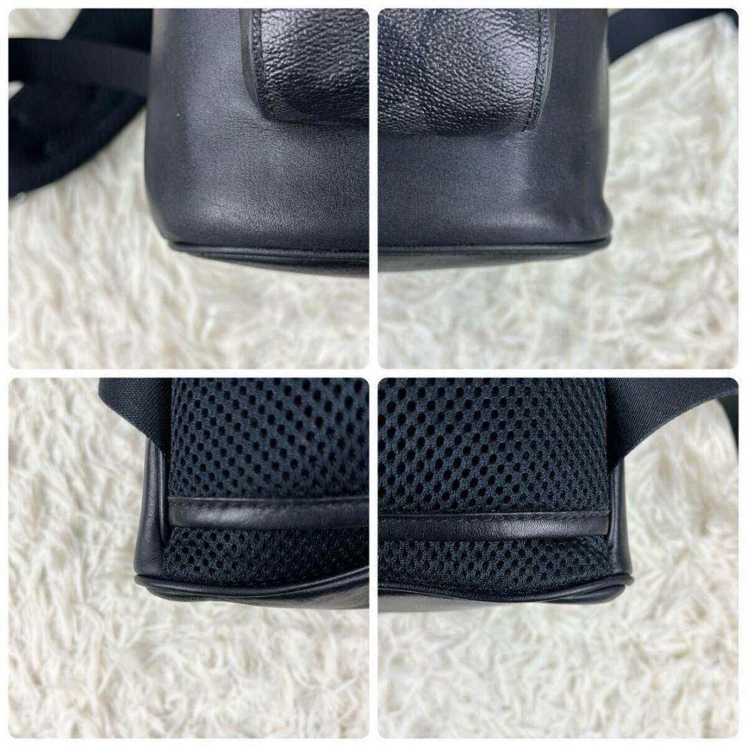 み*ふ様 【美品】COACHコーチ ブラック　ブラウン バックパック イーサン