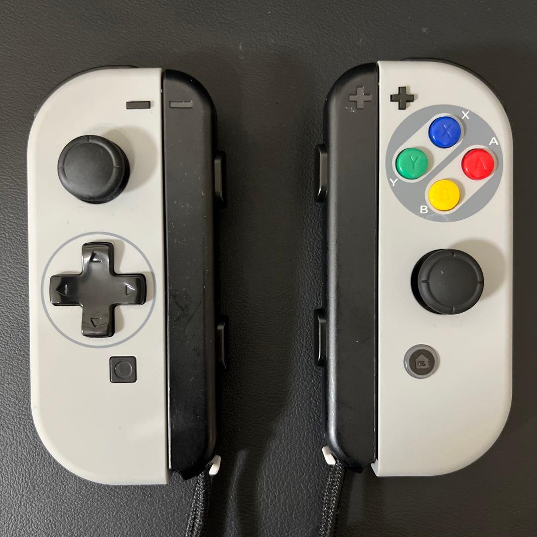 【スーファミ仕様/カバー＆ストラップ付/未対策機】Switch ジョイコンセット