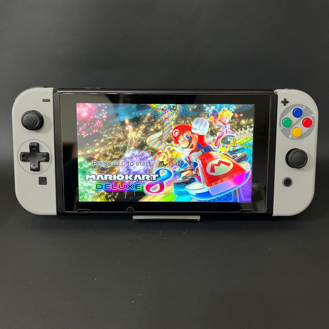 【スーファミ仕様/カバー＆ストラップ付/未対策機】Switch ジョイコンセット