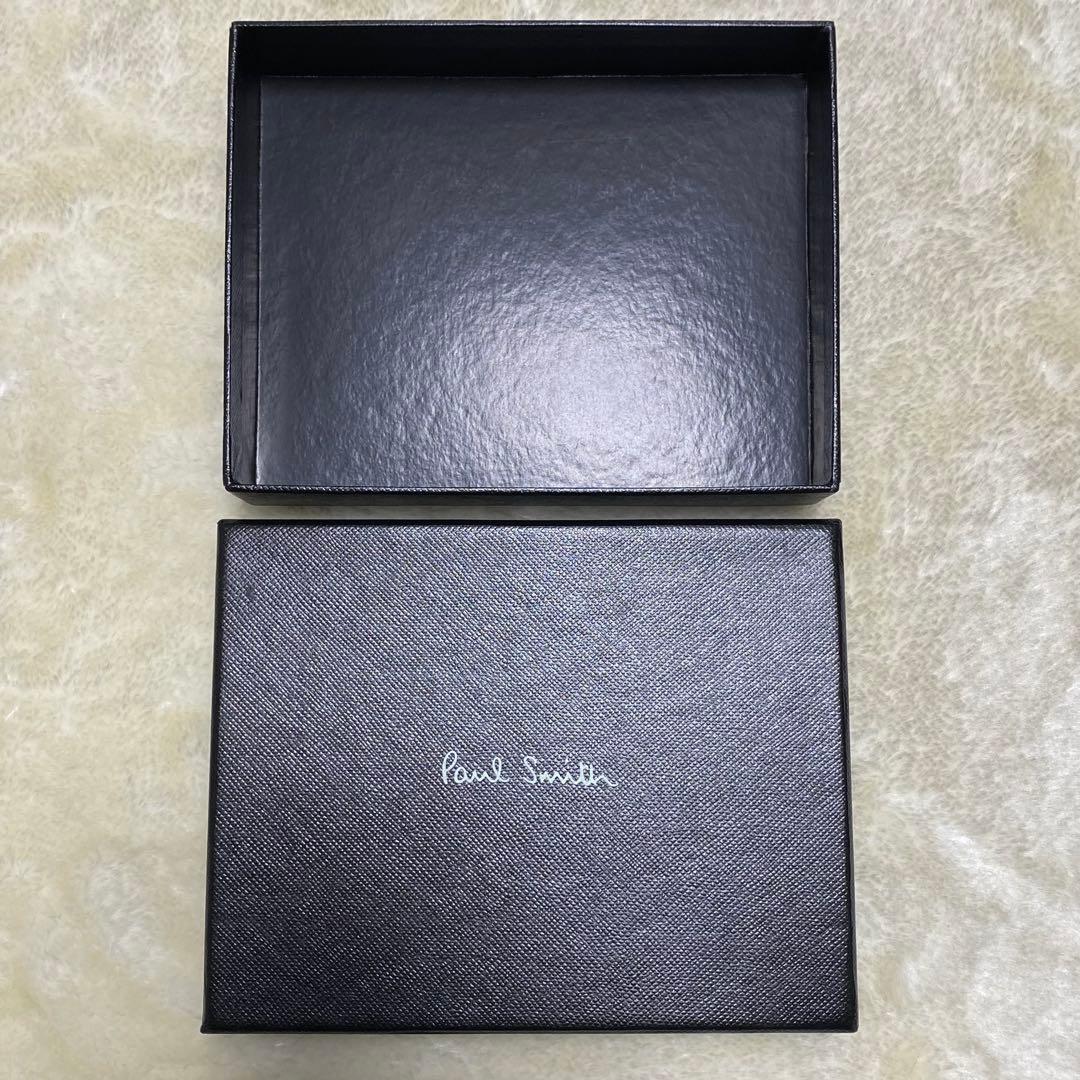 新品箱付き✨ポールスミス　二つ折り財布　札入れ　マウテンバイク　自転車　黒レザー
