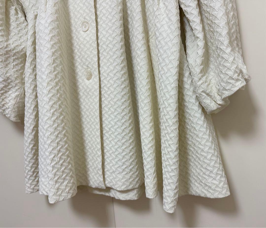 キルティングホワイトジャケット