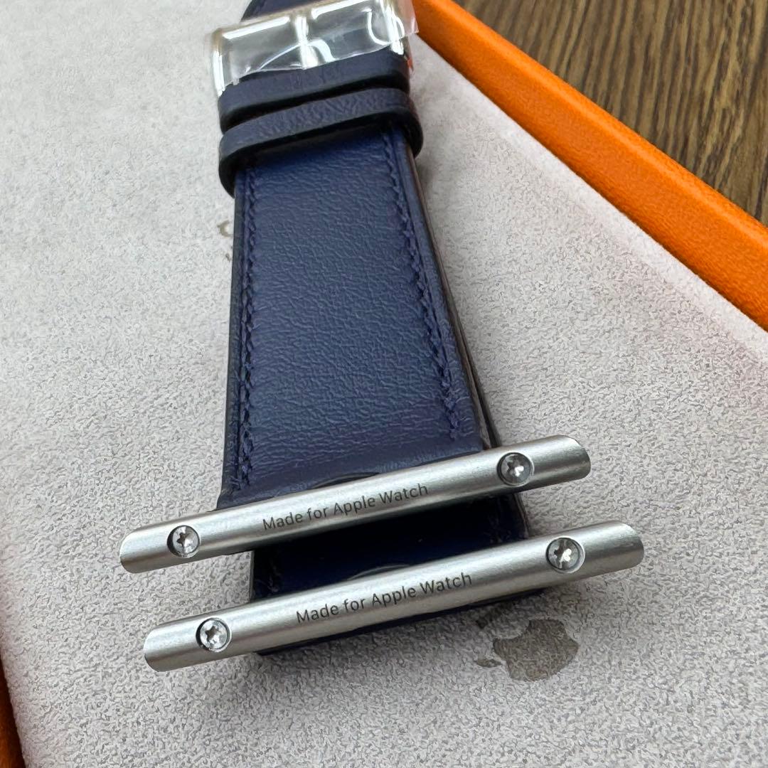2229 未使用　Apple Watch エルメス　ネイビー　HERMES