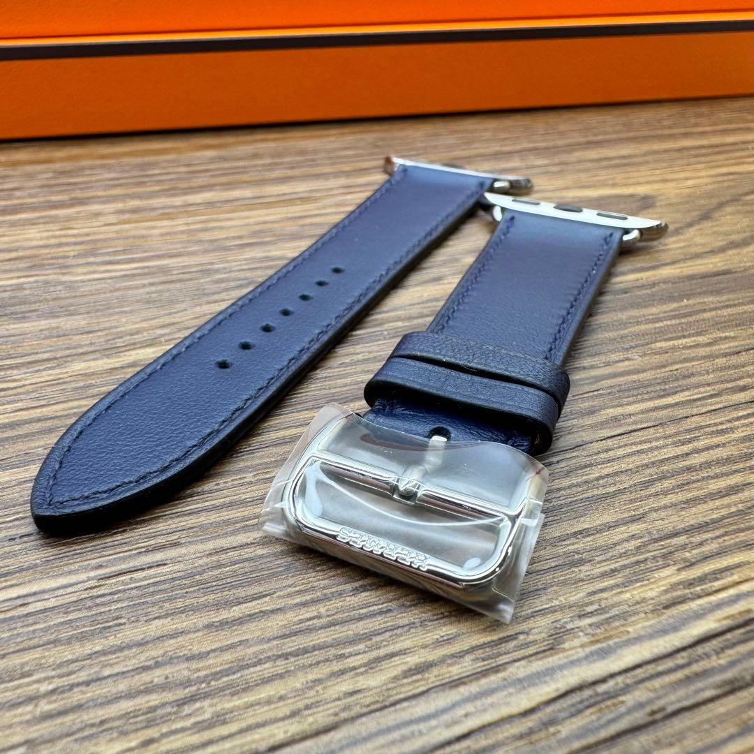 2229 未使用　Apple Watch エルメス　ネイビー　HERMES