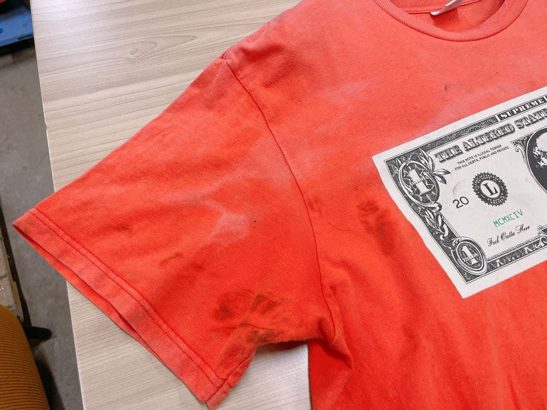 S*8様 Supreme dollar Tシャツ 送料無料 0111え3 E1