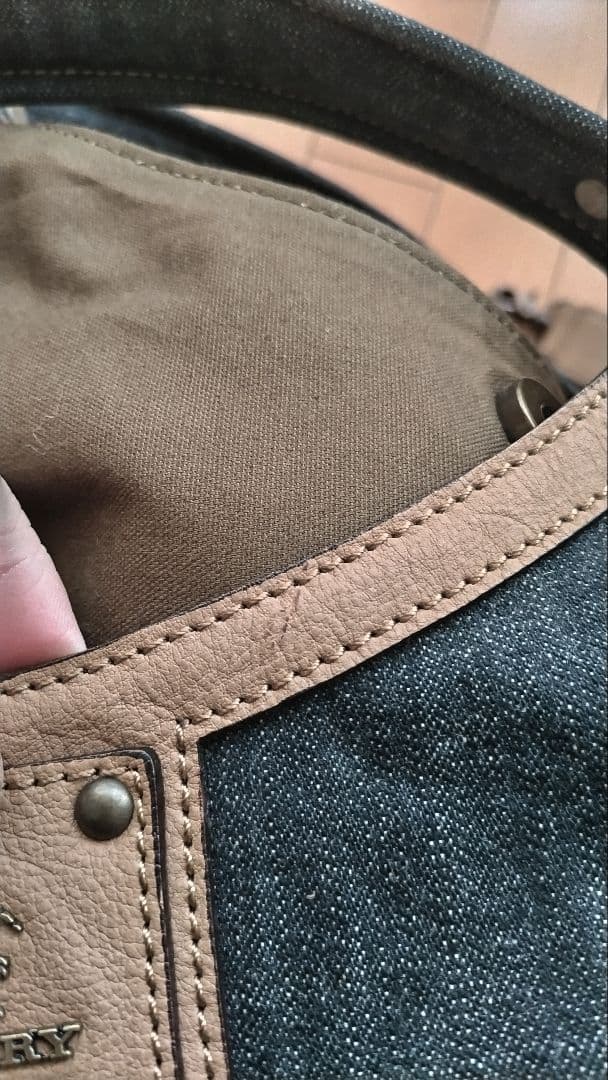 未使用☆バーバリーブルーレーベル　デニムトートバッグ