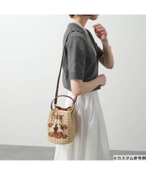 セリーヌ CELINE ティーンドローストリング かごバッグ