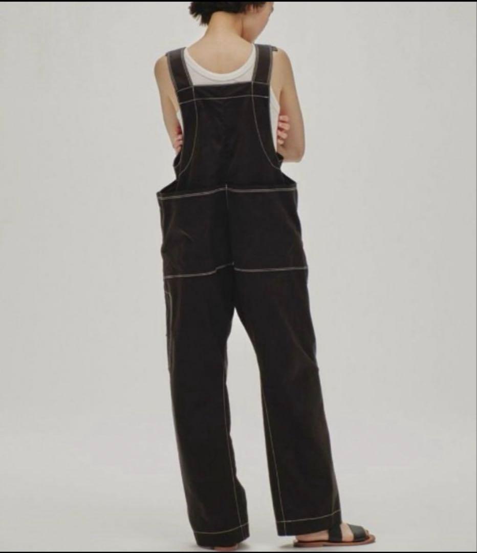 【セール中】Frontzip Cotton Salopette ブラック