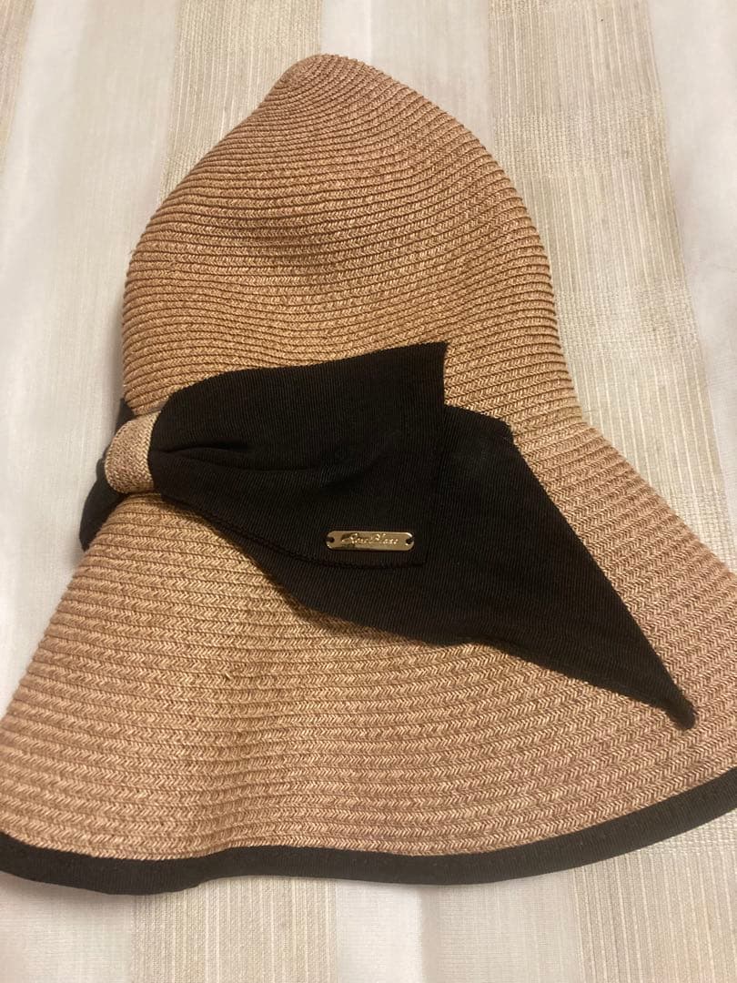 【100%完全遮光】芦屋ロサブラン　麦わら帽子　リボンハット