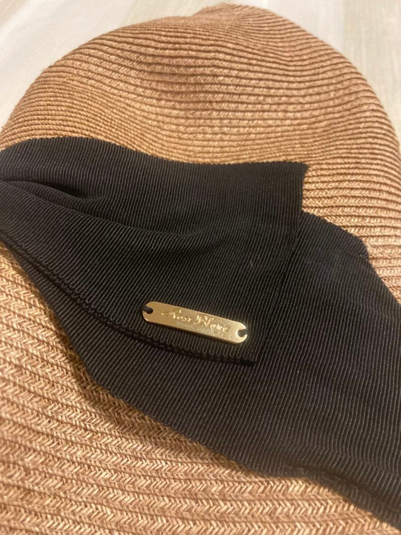 【100%完全遮光】芦屋ロサブラン　麦わら帽子　リボンハット