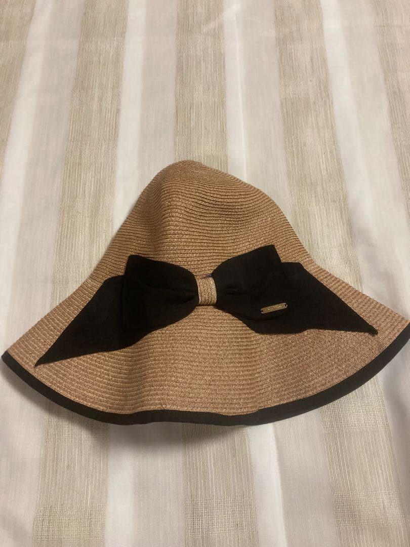 【100%完全遮光】芦屋ロサブラン　麦わら帽子　リボンハット