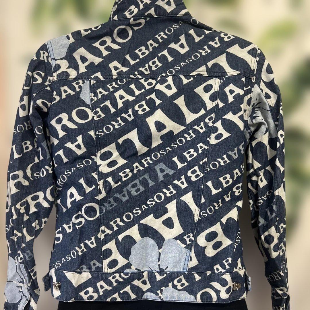 アルバローザ　ロゴプリント デニムジャケット