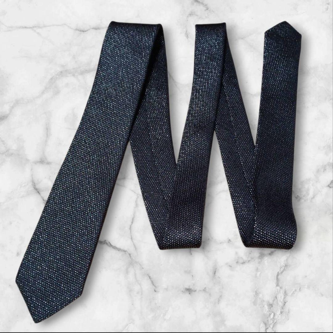 【美品】Paul Smith ポールスミス ネクタイ ラメ ブラック 日本製