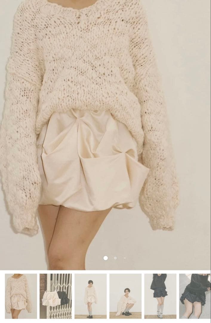 emor drape mini skirt ドレープミニスカート