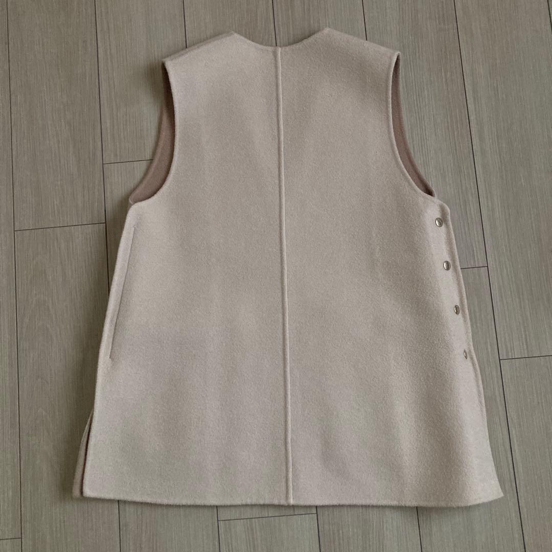 ドゥロワー drawer ウールリバーコンビベスト リバーシブル　36