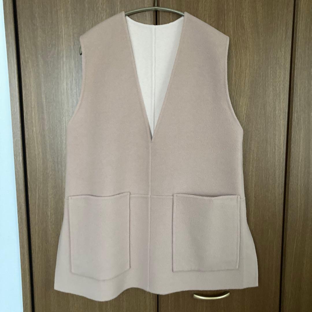 ドゥロワー drawer ウールリバーコンビベスト リバーシブル　36